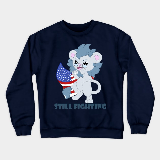 still fighting Crewneck Sweatshirt by Femerithian